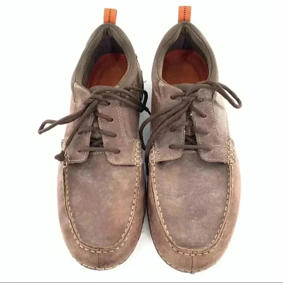 Rockport mens Oxfords size 10 44 brown leather lace up outdoors walking gorpcore main image 11